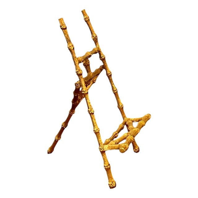 VintageFaux Bamboo Easel For Sale