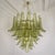 1980s 1980s Attributed to Mazzega Murano Glass Olive Green Petal Chandelier For Sale - Image 5 of 14