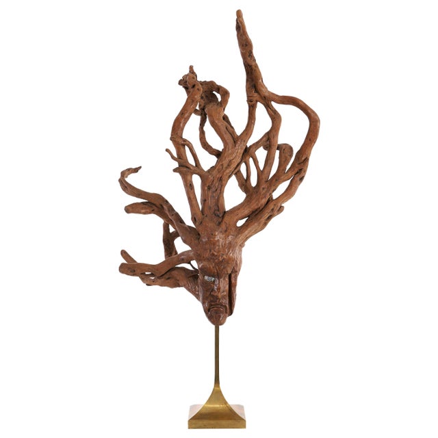 Wood John Dickinson Sculpture For Sale - Image 7 of 7