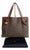 Fendi Zucchino Canvas and Brown Leather Tote Bag – Archival 2006 Edition For Sale