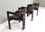 1960s Pamplona Chairs in Black Leather by Augusto Savini, Italy, 1965, Set of 3 For Sale - Image 5 of 18