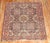Late 19th Century Worn Persian Rug signed by weaver Measures: 4'1" x 4'8".