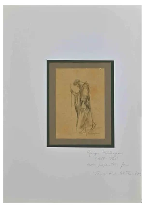 Georges Rochegrosse, Preparatory Sketch, Pencil Drawing, 1909