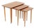 Modern Walnut Nesting Tables, 3 For Sale