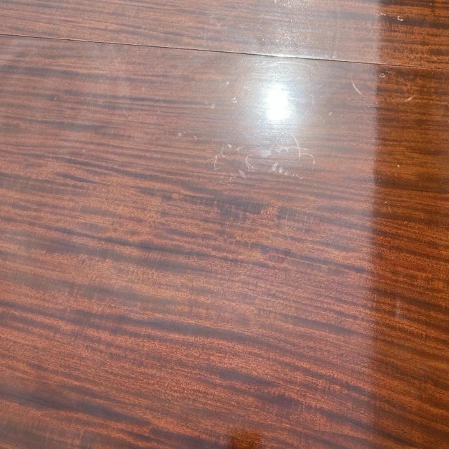 Early 20th Century Antique English Regency Round Mahogany Extension Dining Banquet Table W 6 Leaves For Sale - Image 5 of 18