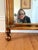 1960s era Hollywood Regency meet campaign style mirror. Mirror is substantial with wood that has been “brassed” and brass...