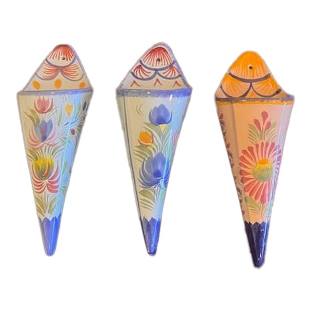 Henriot Quimper Faience Wall Pockets For Sale