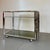 Green Space Age Chrome and Smoked Glass Bar Cart, 1970s For Sale - Image 8 of 18