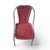 Red Aluminum Chair with Synthetic Weave, 1980s, Set of 6 For Sale - Image 16 of 18