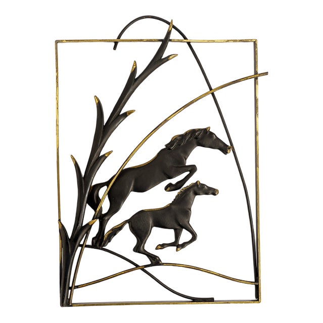 Wall Decoration Horses by Hertha Baller, Vienna, 1950s For Sale