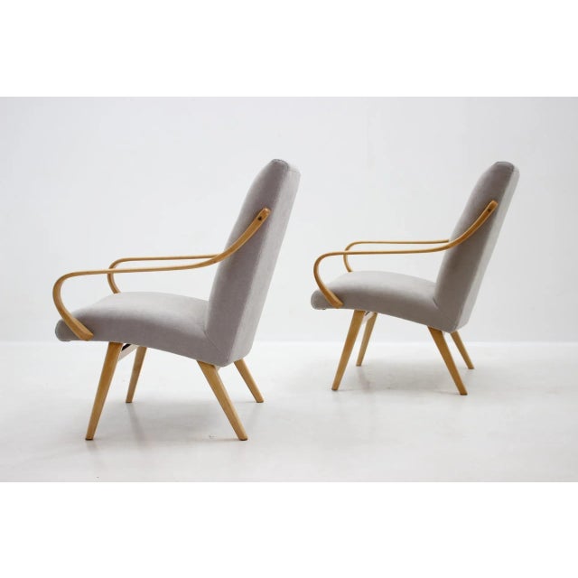 Set of Armchairs by Jaroslav Smidek for Ton, 1960s For Sale - Image 4 of 9