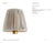 Visual Comfort Signature 6" Pleated Natural Linen Shade Designer: Visual Comfort Signature Height: 5.25" Base: Shade...
