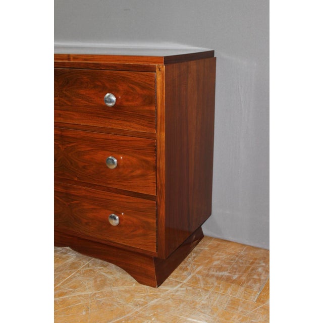 Art Deco Walnut Chest of Drawers, 1930 For Sale - Image 3 of 11