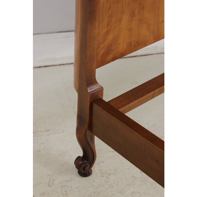 Pair of Batesville Vintage Burl Wood Single Beds For Sale - Image 13 of 15