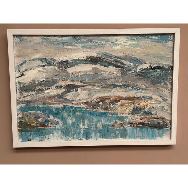 Erik Lo, Landscape, 1960s, Oil on Canvas, Framed For Sale - Image 14 of 18