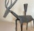 Antique Handmade Wrought Iron Buck Deer Sculpture Candle Holder Statue Stand For Sale - Image 13 of 15