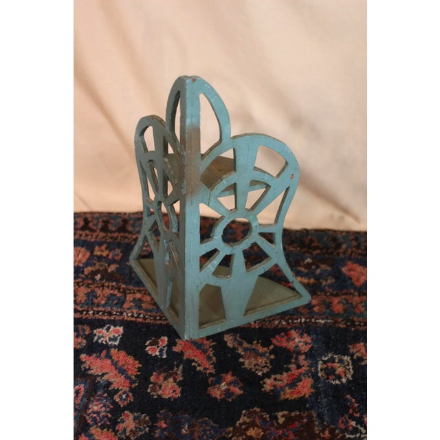 1930s Folk Art Green and Gold Scroll Shelf For Sale - Image 12 of 13