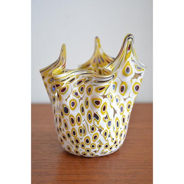 Venini Murano Glass Handkerchief Vase by Venini, 1960s For Sale - Image 4 of 16