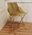 Unusual brass adjustable designer chair. A very unusual piece, this chair is all made in brass, the seat can be set to 2...