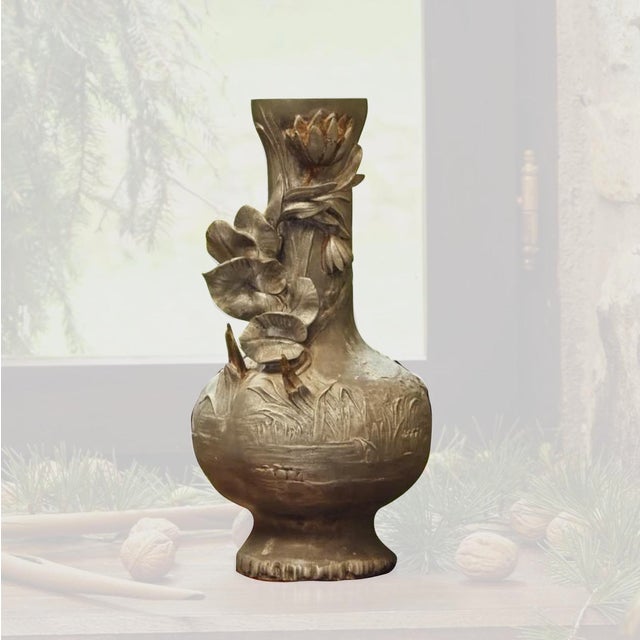 Art Nouveau Figural Vase, 1920s For Sale - Image 9 of 9