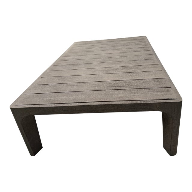 Rh Weathered Teak Coffee Table For Sale