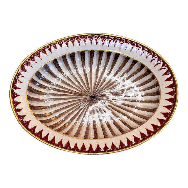 Rare 1953 “Pure” Camille Le Tallec Hand-Painted French Porcelain Collectors Piece. Influenced by Japanese Culture. For Sale