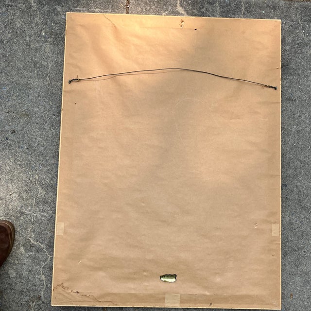 1980s 1980’s Original Abstract Expressionist Tulip Still Life Painting Framed For Sale - Image 5 of 7