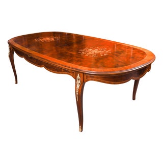 Antique French Louis Revival Ormolu-Mounted Dining Table, 1920 For Sale