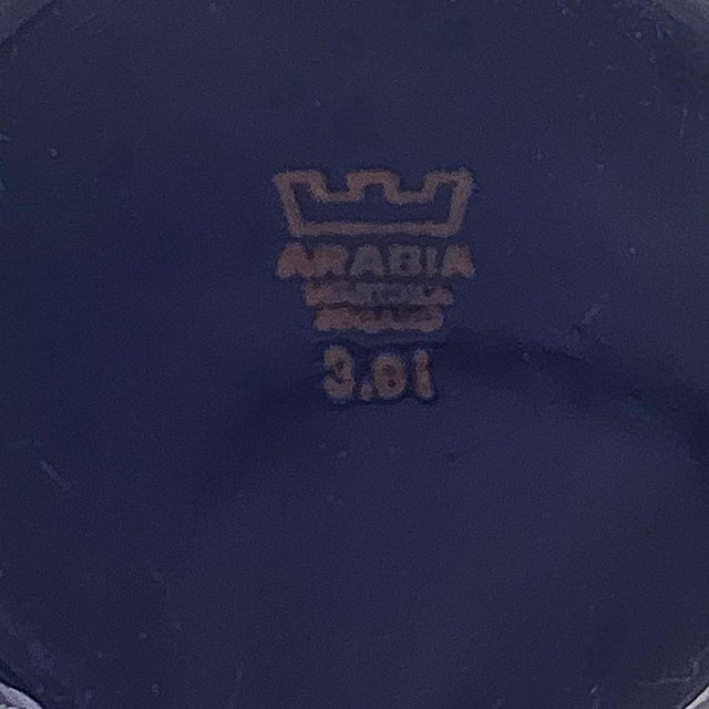 Kaj Franck for Finel Arabia Finnish Cobalt Enamel Steel Bowl 8.25" For Sale - Image 9 of 9