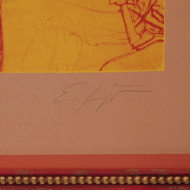 Ernst Fuchs (1930 - 2015) "Head of a Cherub", origin in 1982 Color serigraphy, ed. 200 pieces, signed and numbered...