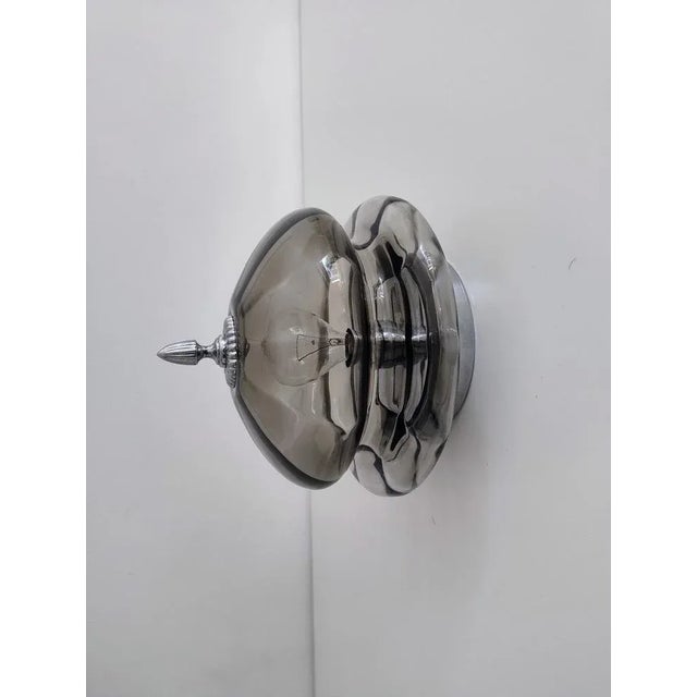 1960s Mid-Century Modern Glass Wall Lamp from Glashütte Limburg, Germany, 1960s For Sale - Image 5 of 18