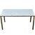 French Early 20th Century White Marble & Brass Coffee Table For Sale - Image 12 of 12