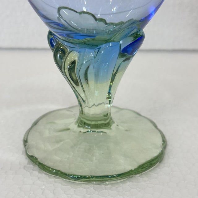 Postmodern Bahia Glass Set in Blown Glass by Bormioli Rocco, Italy, 1980s, Set of 8 For Sale - Image 14 of 18
