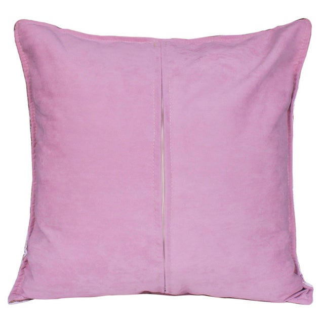 Lavender Royal Victorian Damask Turkish Pillow For Sale - Image 8 of 9