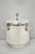 Vintage Sheffield Silver Co. Art Deco Silver Plated Glass Lined Covered Ice Bucket w/ Lid. Circa Mid 20th Century....