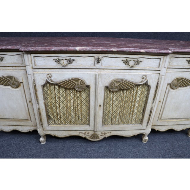 Italian Marble-Top Credenza For Sale - Image 11 of 11