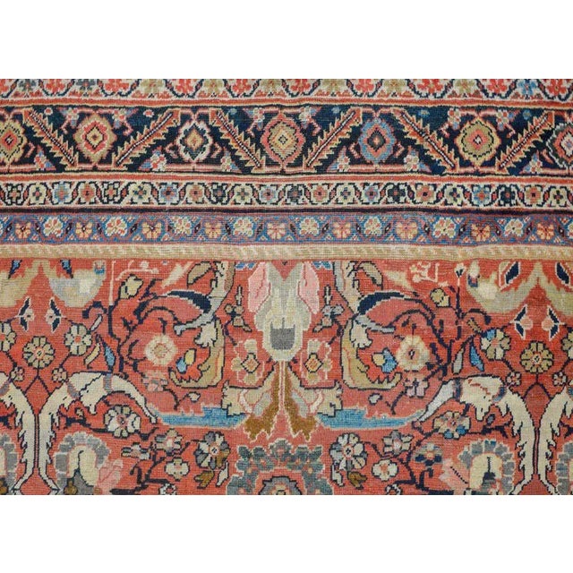 Early 20th Century Mahal Rug For Sale - Image 4 of 12