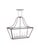 The Southern Bell Top Lantern encompasses a curved sturdy steel frame with seeded glass inserts. Four candelabra-style...