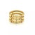 Ippolita Glamazon Orange Sapphire & Diamond 18k Gold Triple Band Ring, Size 6.5 For Sale - Image 4 of 8