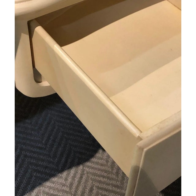 Hollywood Regency Style Parchment Desk Louis XV Style For Sale In New York - Image 6 of 10