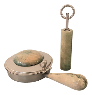 Silent Butler and Bottle Opener from Aldo Tura, 1960s, Set of 2