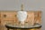 Mid 20th Century Italian White Pottery Table Lamp on Lucite Base For Sale - Image 4 of 12