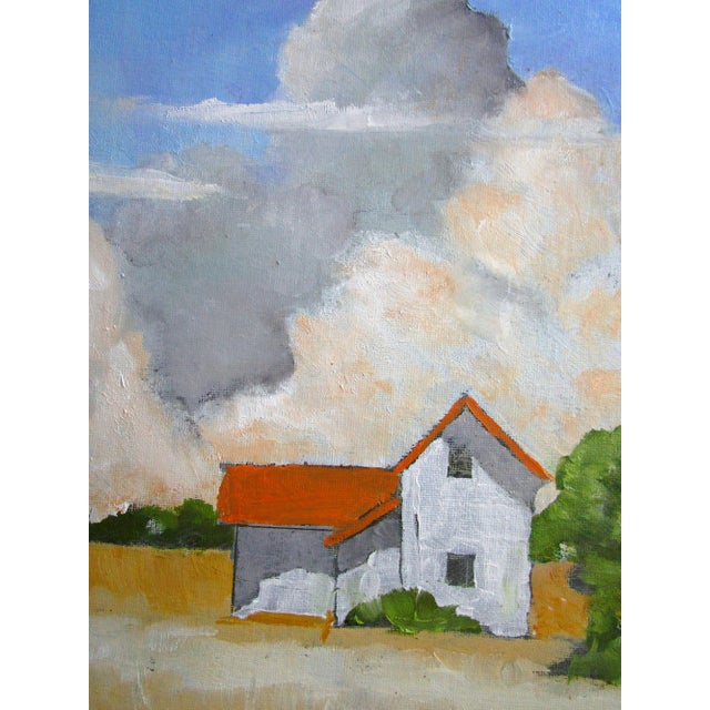 San Joaquin Farmhouse Lynne French 11x14 California Landscape Oil Painting For Sale - Image 4 of 6