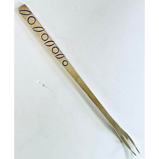 Taxco Mexican Sterling is the most sought after of Mexican silver. This is a set of 7 MCM patterned olive forks each with...