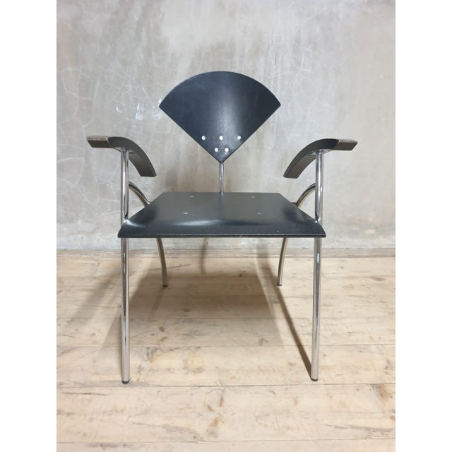 Postmodern Vintage Chairs in the style of Kamnik, 1990s, Set of 2 For Sale - Image 3 of 6