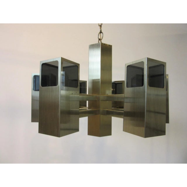 Frederick Ramond Bronze Chandelier For Sale - Image 11 of 12