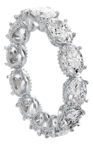 Oval East West Eternity Band, Size 5