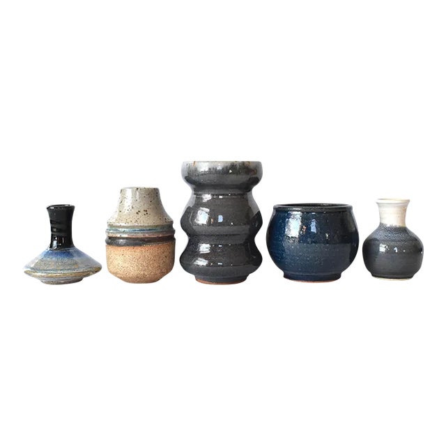 Collection of Art Pottery Vessels - Set of 5 For Sale
