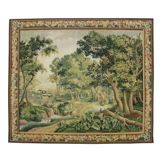 Vintage Botanical With River Design Tapestry For Sale