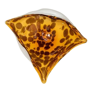 Murano Art Glass Manta Ray Tortoise Spotted Bowl Ashtray Vintage 1960's